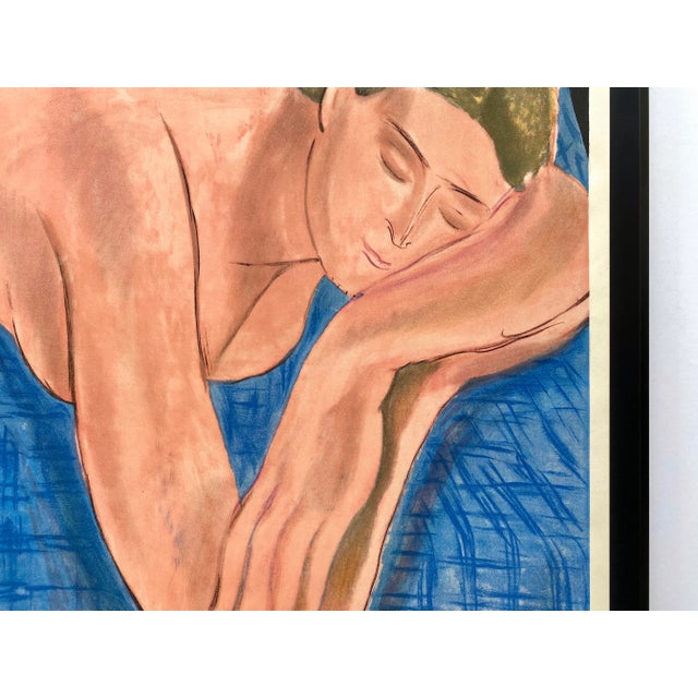 Henri Matisse Vintage 1937 Mourlot Fine Art Lithograph Print Framed Landmark French Exhibition Poster " Le Reve " 1935 For Sale - Image 10 of 13