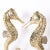 Late 20th Century Midcentury Brass Seahorse Sculpture For Sale - Image 5 of 7