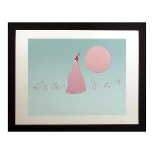 Peter Max "Walking in the Garden" Hand Signed Art Serigraph 1979