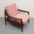 60s armchair. Nice design, design made of dark solid wood. The removable pillows were newly made. New upholstery, fresh...