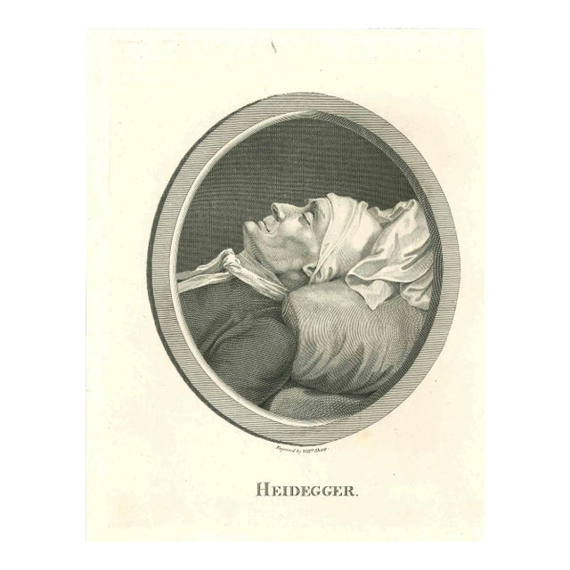 Thomas Holloway, Portrait of Heidegger, Etching, 1810 For Sale
