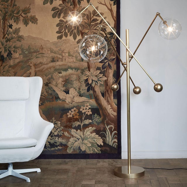 Milan 3 Arm Floor Lamp For Sale - Image 10 of 12