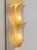 Luxury Venetian Wall Sconces in Amber "Graniglia" Leaves Murano Glass-Set of Two For Sale - Image 4 of 5