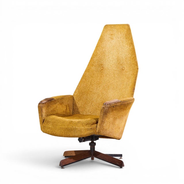 Mid-Century Modern Adrian Pearsall Mid Century Swivel Chair For Sale - Image 3 of 9