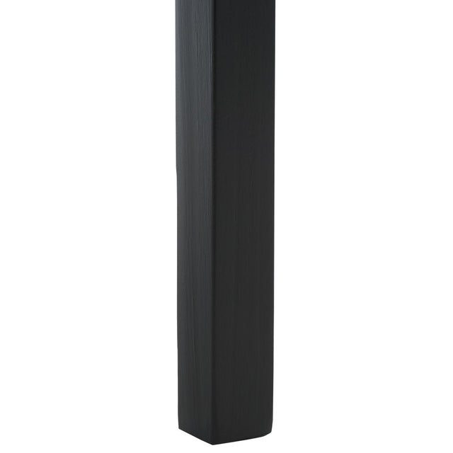Darlyn Scalloped 1 Drawer Accent Table in Matte Black For Sale In Philadelphia - Image 6 of 9