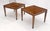 Mid Century Modern Square Walnut Side End Tables Removable Legs - A Pair For Sale - Image 6 of 12