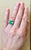 4.5 Carat Emerald Cut Colombian Emerald and 1.4 Carat Diamond 18 Karat Gold Ring For Sale - Image 13 of 18
