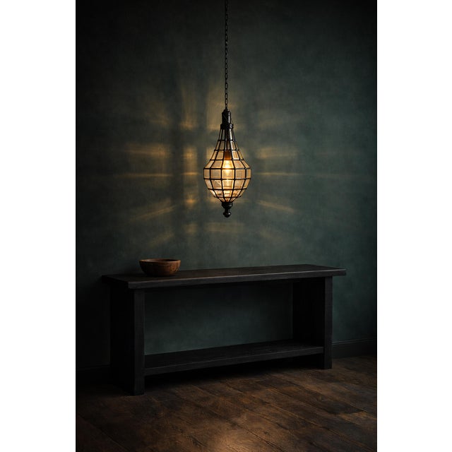 Bevel Glass Raindrop Pendant Light For Sale In Los Angeles - Image 6 of 9