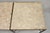 Metal Mid Century Modern Paul McCobb Style Wrought Iron Marble Square Side Table Pair For Sale - Image 7 of 12