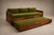 Mid-Century Modern Brazilian Modern Two-in-One Rosewood Sofa & Daybed in Deep Olive Mohair, Celina For Sale - Image 3 of 18