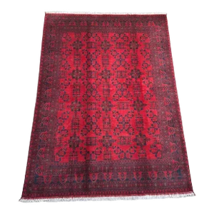 Afghan Hand Knotted Turkomen Khal Mohammadi Rug