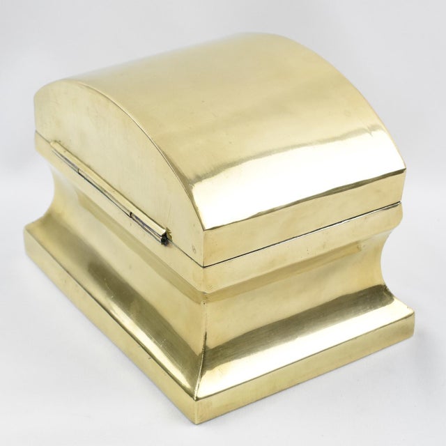 Modernist Brass Urn, Box or Tea Caddy, circa 1960 For Sale - Image 4 of 9