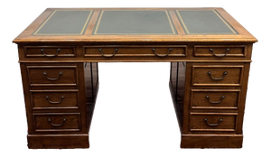 English Desk with Green Inlay