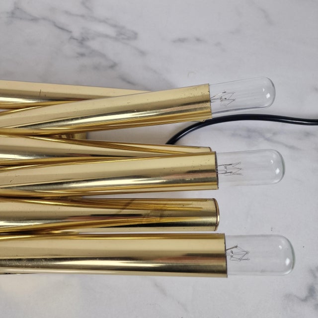 Italian Wall Lamp with Six Lights in the style of Gaetano Sciolari, 1970s For Sale - Image 11 of 13
