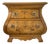 1960s American of Martinsville Olive Ash Burl "Bombe" Nightstand – Authentic Vintage For Sale