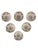 Hand-Painted Bat Trang Vietnamese Ceramic Bowls With Yellow Floral Motifs and Chopstick Rests - Set of 6 For Sale In New York - Image 6 of 12