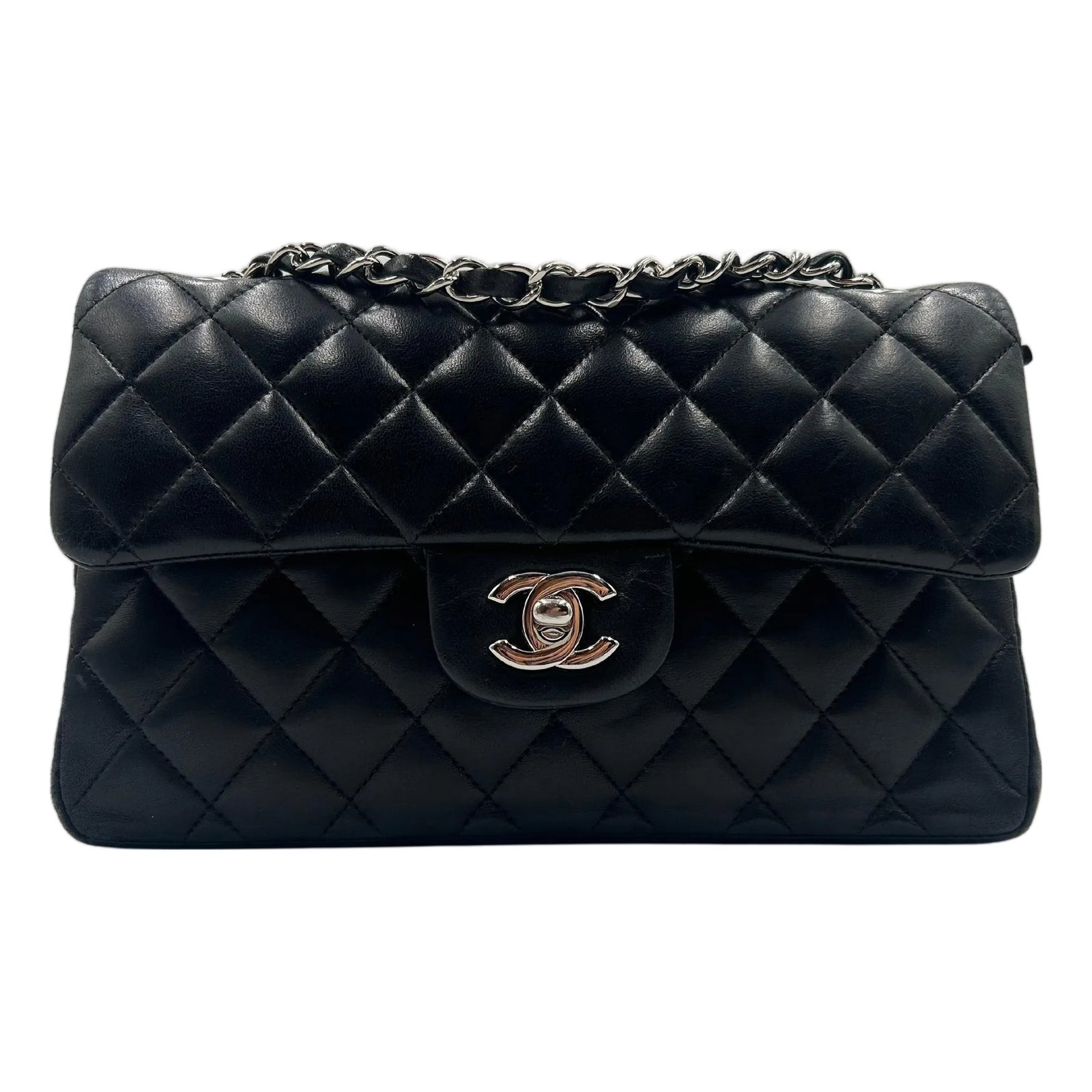 Chanel Classic 11.13 Black Leather Bag 2011 | Chairish