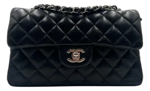 Chanel Classic 11.13 Black Leather Bag 2011