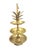 Hollywood Regency Mid 20th Century Hollywood Regency Brass Tiered Pineapple Serving Stand / Tray For Sale - Image 3 of 7