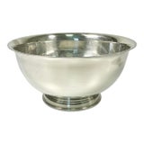 1970s Vintage Hollywood Regency Chippendale Watson Silverplate Revere 6.5” Footed Serving Bowl For Sale