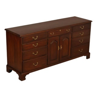 Henkel Harris Virginia Galleries Vintage Mahogany Long Dresser For Sale