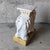 Mid 20th Century Hollywood Regency Gold & White Ceramic Elephant Garden Seat Plant Stand For Sale - Image 4 of 7