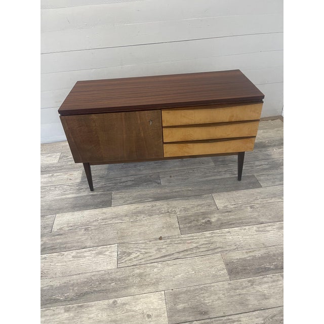 A- 343 vintage commode with drawers and door, in 2 colours by novy domov +- 1970 in original superb condition with [...
