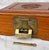 Vintage Chinese Chinoiserie Rosewood Storage Jewelry Box W/ Brass Lock For Sale - Image 12 of 13