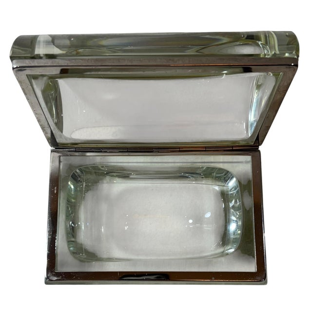 Glass Mid 20th Century Murano Glass Box by Alessandro Mandruzzato For Sale - Image 7 of 8
