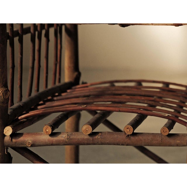 Brutalist Naive Hazelnut Branch Armchair, France, 1970 For Sale - Image 14 of 17