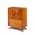 Vladimir Kagan Style Mid Century Walnut Gentlemans Chest Highboy Dresser For Sale - Image 9 of 9