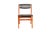 Dining Chairs in Teak and Black Vinyl Upholstery, Set of 5 For Sale - Image 6 of 8