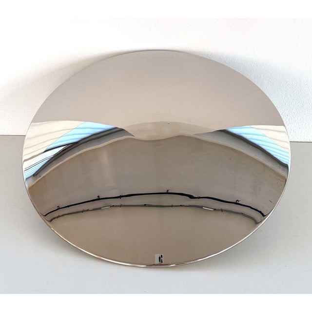 Mid-Century Modern Large Flush Mount Light in Polished Nickel by Florian Schulz, 1970s For Sale - Image 3 of 8