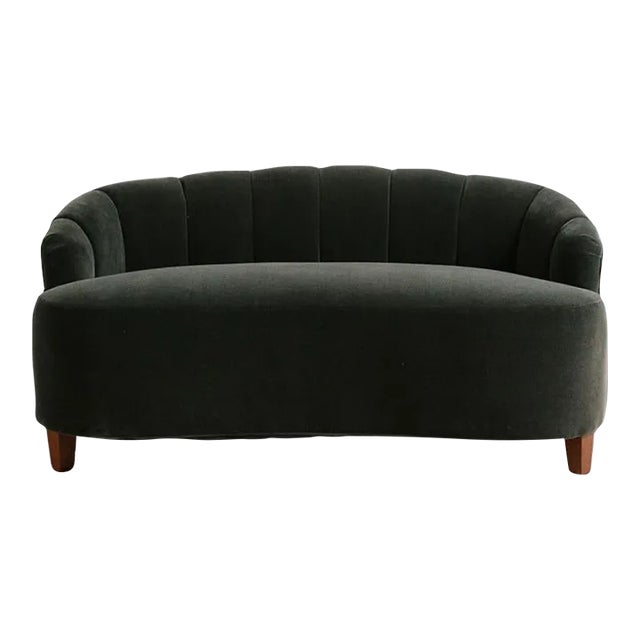 21st-Century Channeled Loveseat For Sale