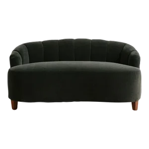 21st-Century Channeled Loveseat