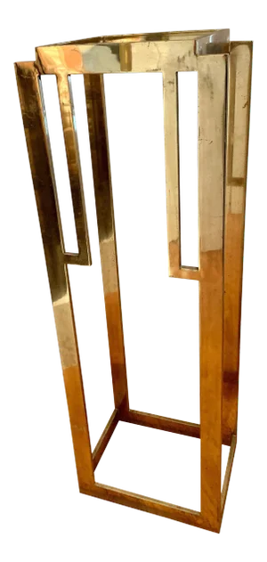 Deco Style Brass Pedestal Art Stand