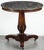 French Gueridon or Round Table of Flame Mahogany With Marble Top For Sale - Image 9 of 13