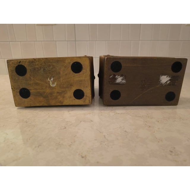 Ornamental & Decorative Materials Vintage Set of Lion Bookends, Objects D' Art, by Andrea Sadek For Sale - Image 7 of 8