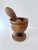 Folk Art Hand Crafted Wooden Mortar and Pestle For Sale - Image 3 of 7