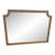 1960s Heywood Wakefield Style Mid-Century Modern Wall Mirror For Sale