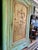 Wood Vintage Painted Armoire with Chinoiserie, 1920s For Sale - Image 7 of 16