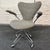 Fritz Hansen 1960s Arne Jacobsen for Fritz Hansen Sevener Desk Chair Model 3117 in Bouclé. For Sale - Image 4 of 12