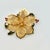 1960s Vintage Americana Hollywood Regency Gold Mesh Christmas Poinsettia Brooch, MC Manufacturing For Sale - Image 4 of 6