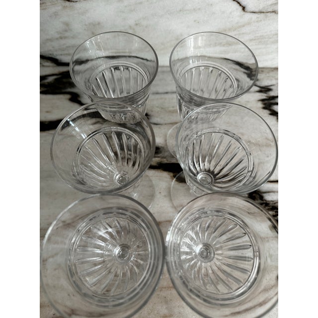 Late 20th Century European Etched Wine Coupes, S/6 For Sale - Image 5 of 5