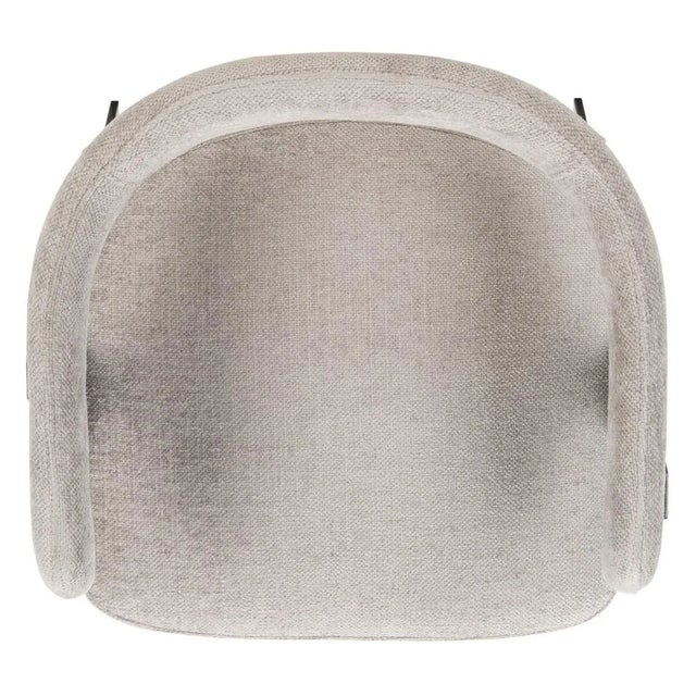 Gray Izzy Chenille Dining Chair - Grey/Black For Sale - Image 8 of 11