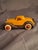 American Antique Hubley Terraplane Cast Iron Coupe Toy - 3.75" Orange Streamlined Series For Sale - Image 3 of 18