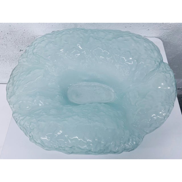 Metal Frosted Water Sculpture Bowl, California For Sale - Image 7 of 13