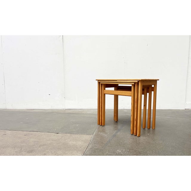 Mid-Century Modern Coffee Table by Ilmari Lappalainen for Asko, 1960s, Set of 3 For Sale - Image 17 of 18
