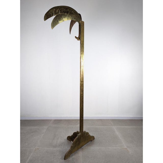 Brown Regency Palm Tree Sculpture Coat Rack, 1970s For Sale - Image 8 of 12