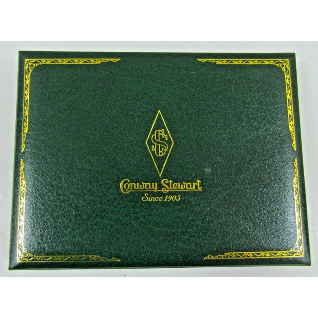 Conway Stewart Churchill Ltd. Edition Wellington Yellow Whirl Fountain Pen Set For Sale - Image 13 of 17